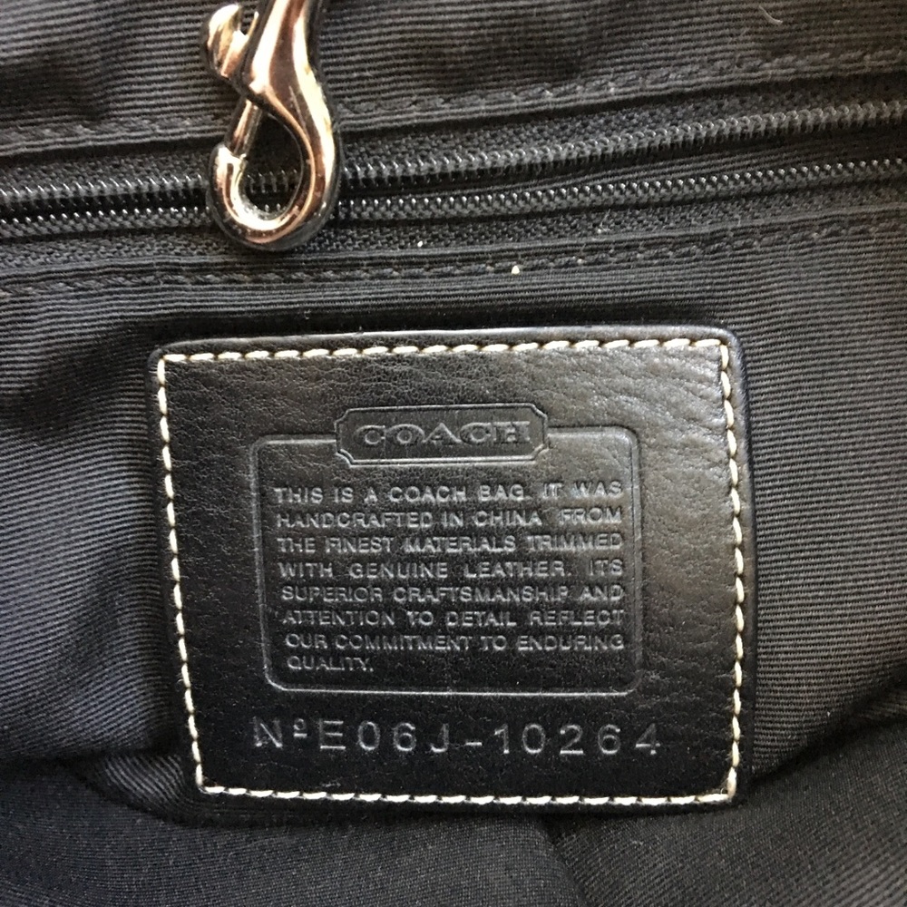 Coach Hampton Signature Python Stripe Bag - image 4